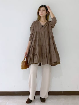 「アイテム（ハンドバッグ）」を使った、ERIKA (BABYLONE)さん（レディース・166cm・30代）の秋コーディネート