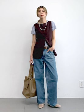 「BABYLONE（バビロン）のアイテム（バッグ）」を使った、ERIKA (BABYLONE)さん（レディース・166cm）の春コーディネート