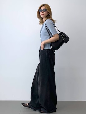 「アイテム（キーホルダー、ブラック系）」を使った、ERIKA (BABYLONE)さん（レディース・166cm）の夏コーディネート