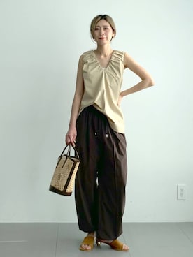 「BABYLONE（バビロン）のアイテム」を使った、ERIKA (BABYLONE)さん（レディース・166cm）の春コーディネート