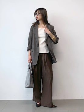「CORSO ROMA，9（コルソローマ）のアイテム」を使った、ERIKA (BABYLONE)さん（レディース・166cm）の春コーディネート