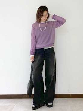 「MOHI（モヒ）のアイテム」を使った、ERIKA (BABYLONE)さん（レディース・166cm）の秋コーディネート