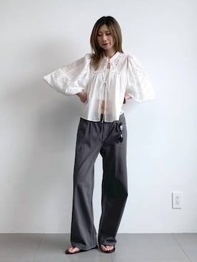 「upperhights（アッパーハイツ）のアイテム」を使った、ERIKA (BABYLONE)さん（レディース・166cm）の春コーディネート