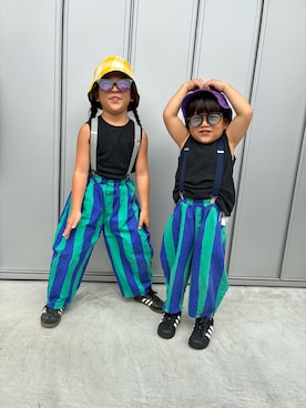 「Birthday（バースデイ）のアイテム」を使った、omedetaさん（キッズ・100cm）の秋コーディネート