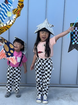 「Birthday（バースデイ）のアイテム」を使った、omedetaさん（キッズ・100cm）の秋コーディネート