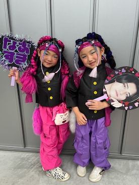 「アイテム（シューズ）」を使った、omedetaさん（キッズ・100cm）の秋コーディネート