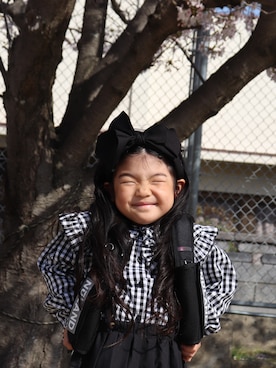 「アイテム（ランドセル）」を使った、omedetaさん（キッズ・100cm）の秋コーディネート