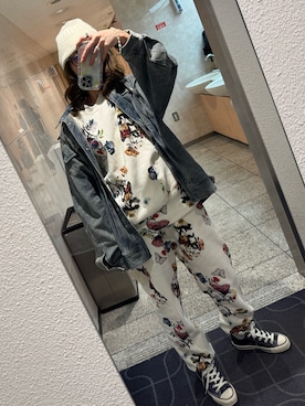 「アイテム（ニットキャップ/ビーニー）」を使った、yuさん（レディース・165cm）の秋コーディネート