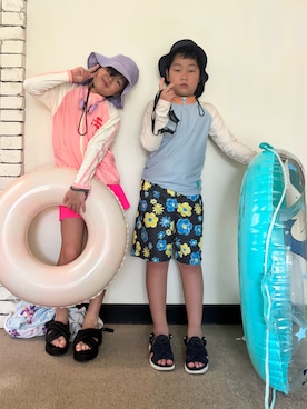 あかねくん&たっくんさん(キッズ・135cm)の夏コーディネート