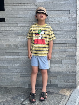 「アイテム（サンダル）」を使った、あかねくん&たっくんさん（キッズ・129cm）の夏コーディネート