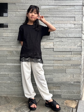 「Birthday（バースデイ）のアイテム」を使った、あかねくん&たっくんさん（キッズ・135cm）の夏コーディネート