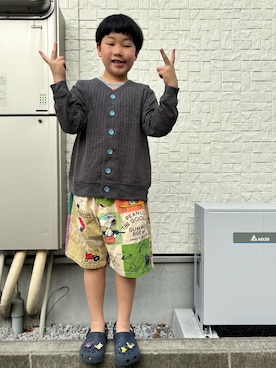 「green label relaxing（グリーンレーベルリラクシング）のアイテム」を使った、あかねくん&たっくんさん（キッズ・133cm）の春コーディネート