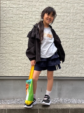 「アイテム（トートバッグ）」を使った、あかねくん&たっくんさん（キッズ・131cm・10代）の秋コーディネート