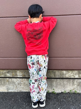 「アイテム（パンツ）」を使った、あかねくん&たっくんさん（キッズ・131cm）の秋コーディネート