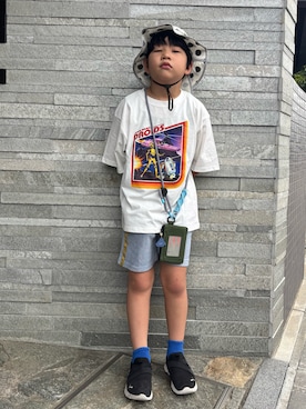「アイテム（スニーカー）」を使った、あかねくん&たっくんさん（キッズ・131cm）の秋コーディネート