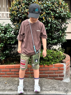 「アイテム（その他パンツ）」を使った、あかねくん&たっくんさん（キッズ・135cm）の秋コーディネート