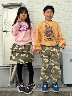 あかねくん&たっくんさん（キッズ・133cm）の春コーディネート