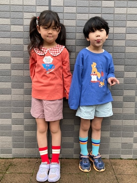 あかねくん&たっくんさん（キッズ・110cm）の秋コーディネート