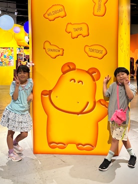「アイテム（ショルダーバッグ）」を使った、あかねくん&たっくんさん（キッズ・129cm）の夏コーディネート