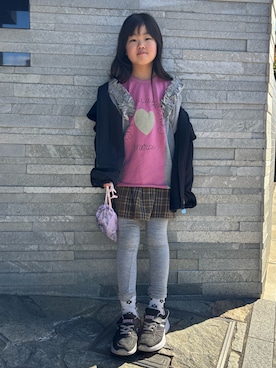 「devirock（デビロック）のアイテム」を使った、あかねくん&たっくんさん（キッズ・131cm）の冬コーディネート