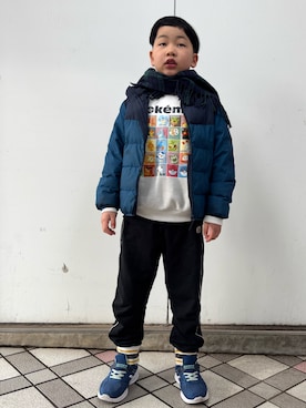 あかねくん&たっくんさん(キッズ・133cm)の冬コーディネート