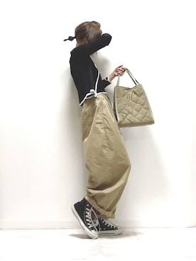 「and R（アンドアール）のアイテム（パンツ）」を使った、norimamiさん（レディース・160cm）の夏コーディネート