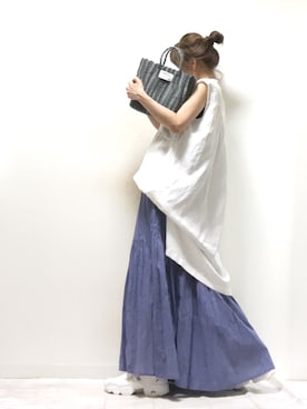 「SonnyLabel」｜「アイテム（ラッピングキット）」を使った、norimamiさん（レディース・160cm）の夏コーディネート