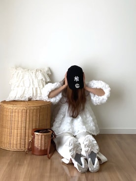 「アイテム（ラッピングキット）」を使った、norimamiさん（レディース・160cm）の夏コーディネート