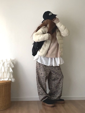 「アイテム（ラッピングキット）」を使った、norimamiさん（レディース・160cm）の冬コーディネート