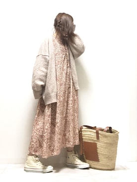 「LOEWE」｜「アイテム（ラッピングキット）」を使った、norimamiさん（レディース・160cm）の春コーディネート