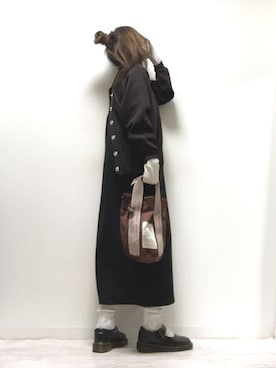 「アイテム（ラッピングキット）」を使った、norimamiさん（レディース・160cm）の冬コーディネート