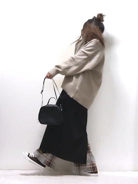 「CENE」｜「アイテム（ラッピングキット）」を使った、norimamiさん（レディース・160cm）の冬コーディネート