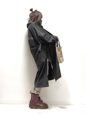 「BONbazaar（ボンバザール）のアイテム（その他アウター）」を使った、norimamiさん（レディース・160cm）の秋コーディネート
