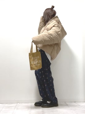 「MAISON DE REEFUR（メゾンドリーファー）のアイテム（トートバッグ）」を使った、norimamiさん（レディース・160cm）の秋コーディネート
