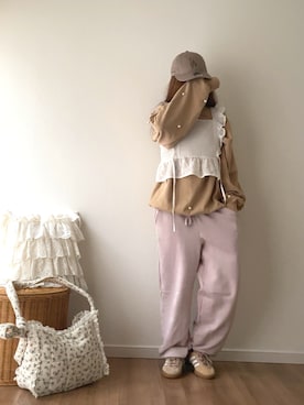 「アイテム（ラッピングキット）」を使った、norimamiさん（レディース・160cm）の秋コーディネート