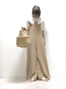 「sakishimatokyo」｜「アイテム（サロペット/オーバーオール）」を使った、norimamiさん（レディース・160cm）の夏コーディネート