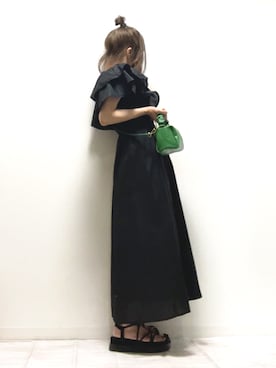 「ごきげんウィーク」｜「アイテム（チュニック）」を使った、norimamiさん（レディース・160cm）の春コーディネート