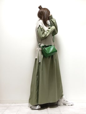 「ITEMS URBANRESEARCH（アイテムズ アーバンリサーチ）のニットベストドッキングワンピース（ワンピース）」を使った、norimamiさん（レディース・160cm）の冬コーディネート