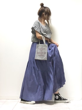 「SonnyLabel」｜「アイテム（ラッピングキット）」を使った、norimamiさん（レディース・160cm）の夏コーディネート