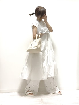 「CENE」｜「アイテム（ラッピングキット）」を使った、norimamiさん（レディース・160cm）の夏コーディネート