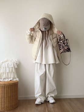 「アイテム（ラッピングキット）」を使った、norimamiさん（レディース・160cm）の秋コーディネート