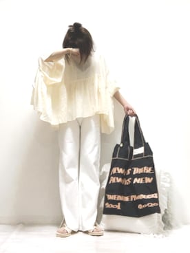 「CENE」｜「アイテム（ラッピングキット）」を使った、norimamiさん（レディース・160cm）の夏コーディネート