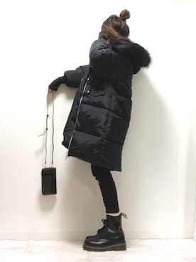 「アイテム（ラッピングキット）」を使った、norimamiさん（レディース・160cm）の冬コーディネート