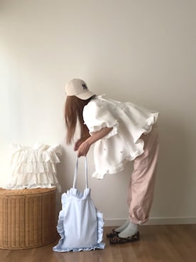 「アイテム（ラッピングキット）」を使った、norimamiさん（レディース・160cm）の秋コーディネート