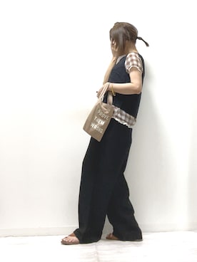 「sakishimatokyo（サキシマトーキョー）のアイテム（その他）」を使った、norimamiさん（レディース・160cm）の夏コーディネート