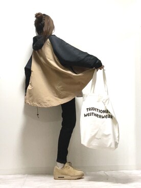 「Traditional Weatherwear」｜「アイテム（マウンテンパーカー）」を使った、norimamiさん（レディース・160cm）の秋コーディネート