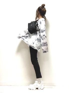 「Lisa Larson（リサラーソン）のアイテム」を使った、norimamiさん（レディース・160cm）の夏コーディネート