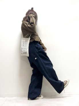 「FUDGE」｜「アイテム（ブルゾン）」を使った、norimamiさん（レディース・160cm）の冬コーディネート