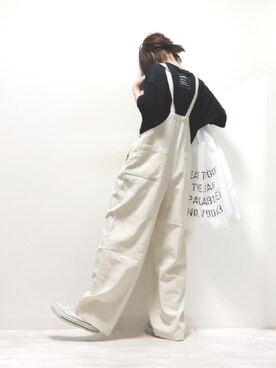 「sakishimatokyo（サキシマトーキョー）のアイテム（オールインワン・サロペット）」を使った、norimamiさん（レディース・160cm）の夏コーディネート