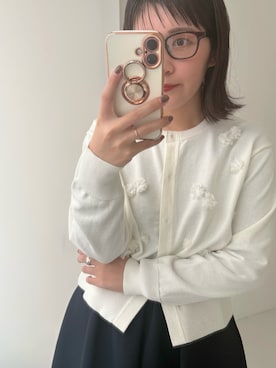 「アイテム（カーディガン/ボレロ）」を使った、kirimuraさん（レディース・158cm・30代）の冬コーディネート